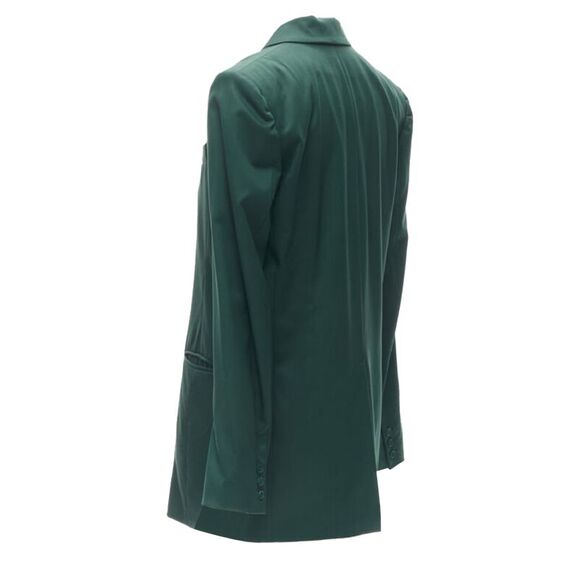 Ryan Roche wool lapel single button blazer jacket - Picture 6 of 6